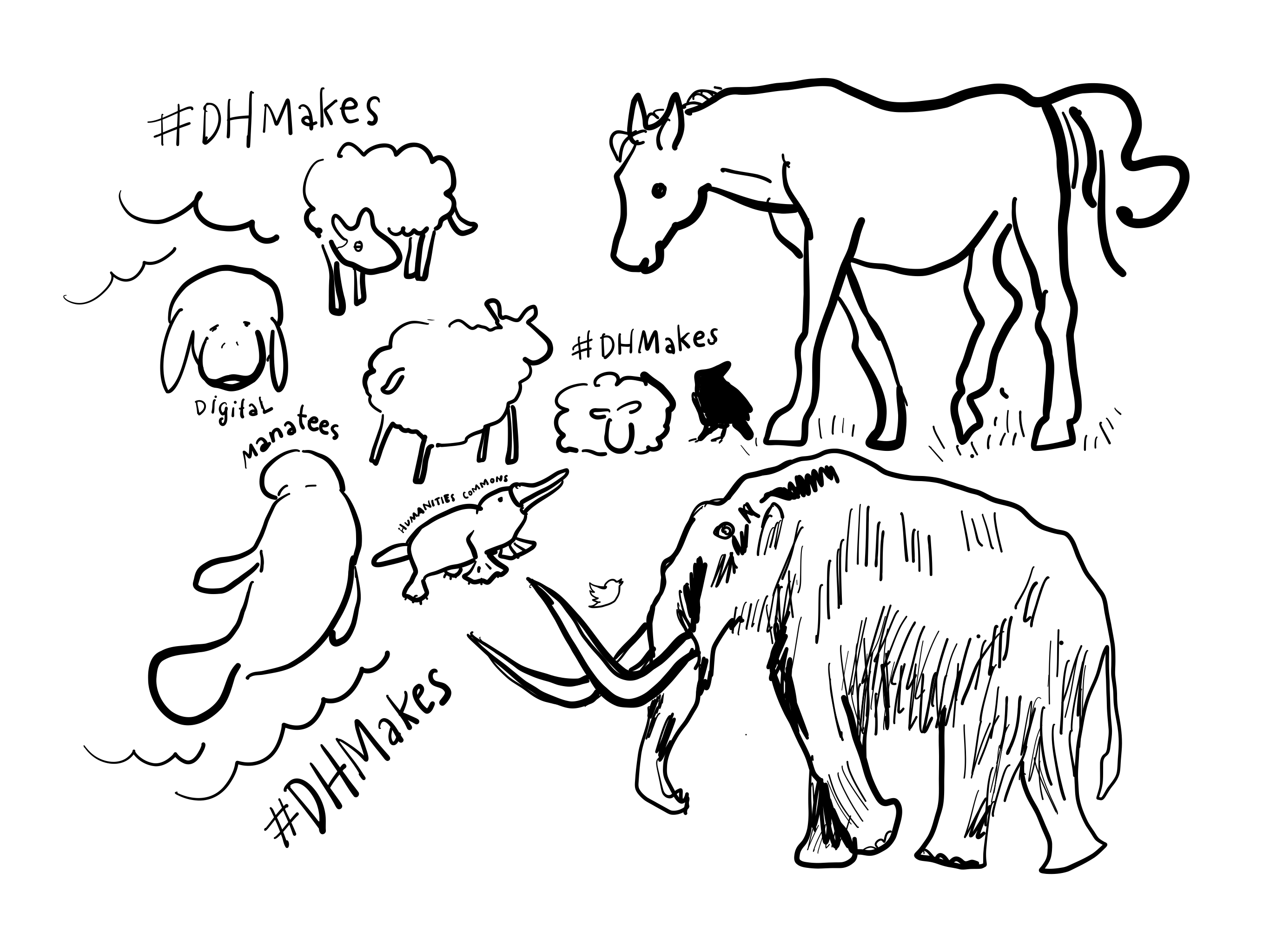 DH animals doodle