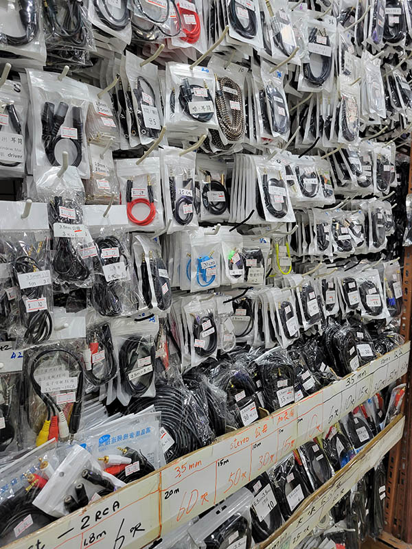 Electronics stands in Hong Kong