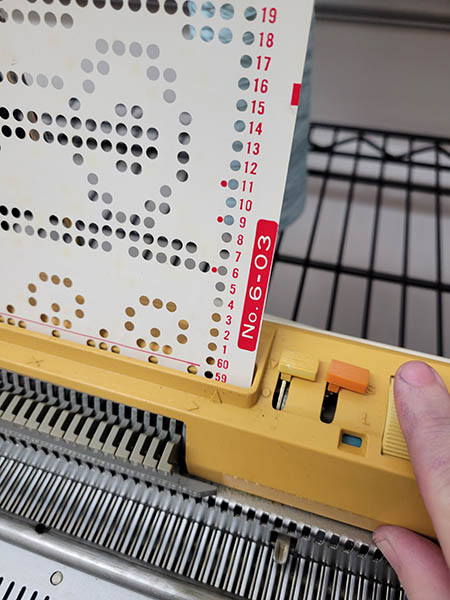 Inserting a punch card